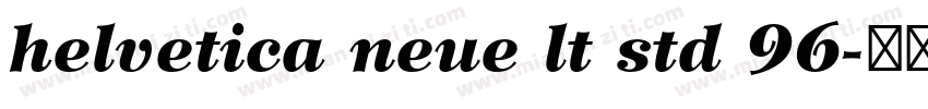 helvetica neue lt std 96字体转换
